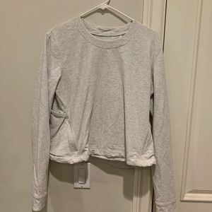Crop Grey Sweatshirt